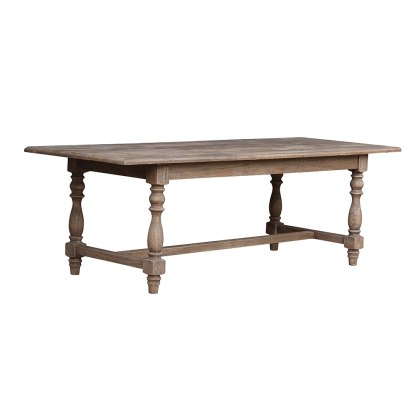 Reclaimed Elm Twist Leg Dining Table 2.4m Reclaimed Elm Twist Leg Dining Table 2.4m