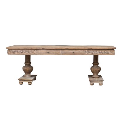 2.2m Dining Table With Carving 2.2m Dining Table With Carving