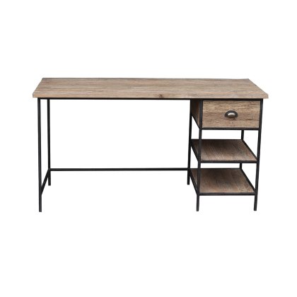 Reclaimed Oak With Iron Frame Desk Reclaimed Oak With Iron Frame Desk