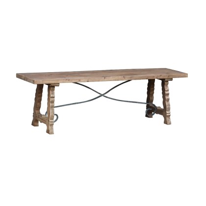 Old Pine And Iron Napoli Bench Old Pine And Iron Napoli Bench