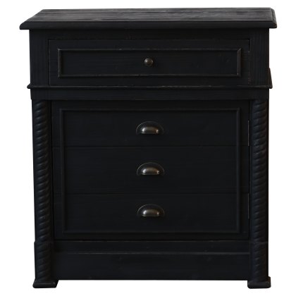 Dark Pine 1 Drawer 1 Door Side Table Dark Pine 1 Drawer 1 Door Side Table