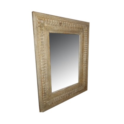 Rectangular Mirror With Carving