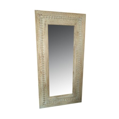 Rectangular Mirror With Carving