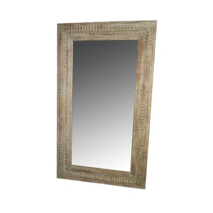 Rectangular Mirror With Carving