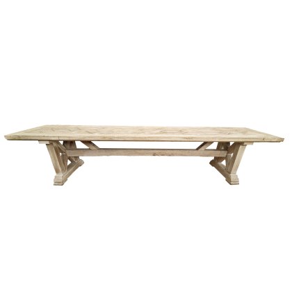 White Wash 2.17m Bench