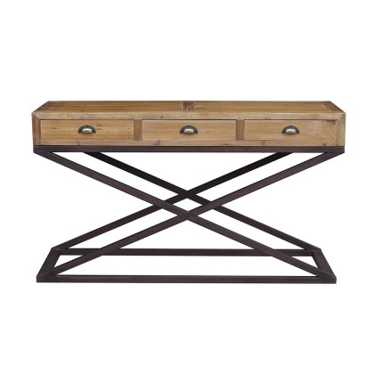 X Base Console With 3 Drawers X Base Console With 3 Drawers