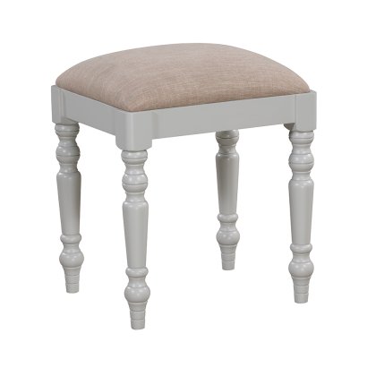 Dressing Stool With Fabric Seat