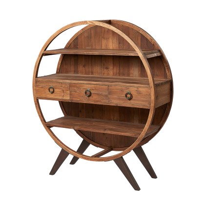 Round Shelf With Metal Feet Round Shelf With Metal Feet