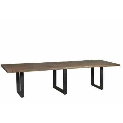 Baumtisch Flowerwood Dining Table With Iron Feet
