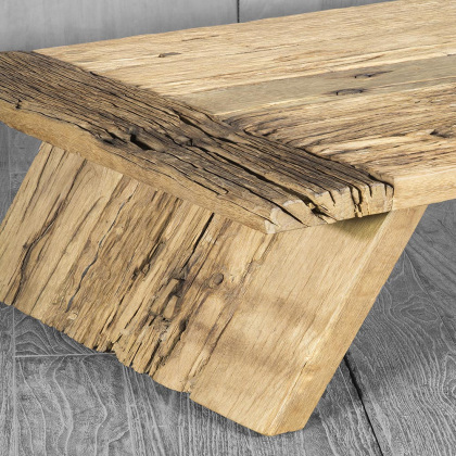 Trugarez Cocktail Table Distressed Iron Wood