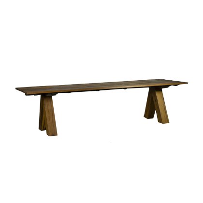 Ada Rectangular Iron Wood 3m Dining Table