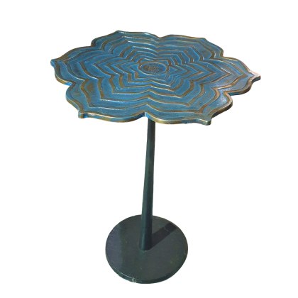 Bronze Leaf Side Table