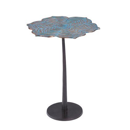 Bronze Leaf Side Table