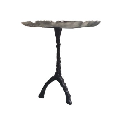 Silver Leaf Side Table