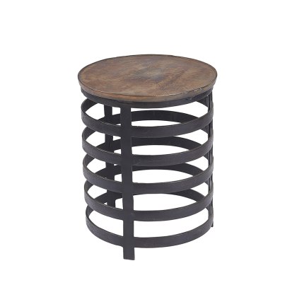 Round Vintage Side Table Medium