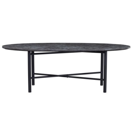Blue Stone & Iron 2.2m Dining Table