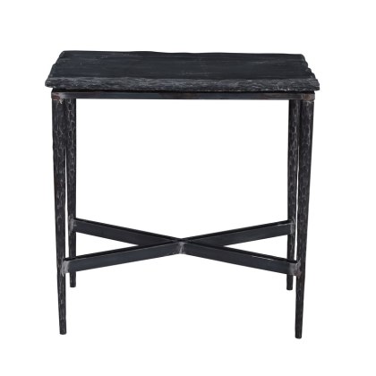 End Table Slate & Iron