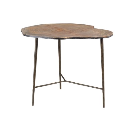 End Table Elm & Iron