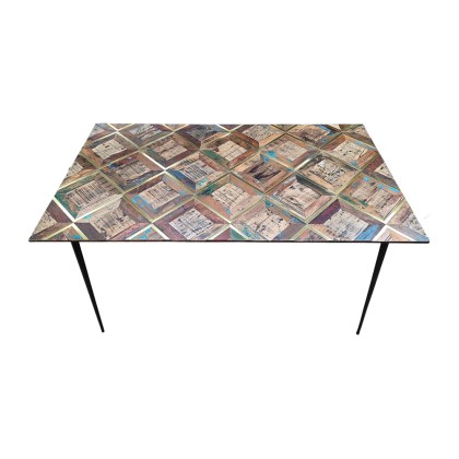 Gold Strip Dining Table