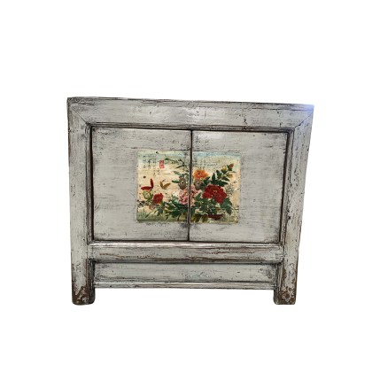 Floral 2 Door Cabinet