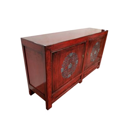 Red 2 Door Cabinet
