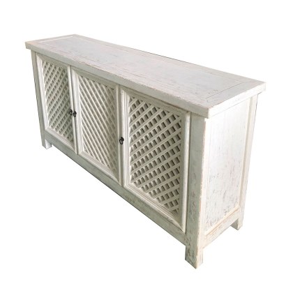 White Gloss 3 Door Cabinet