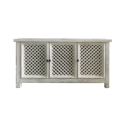 White Gloss 3 Door Cabinet