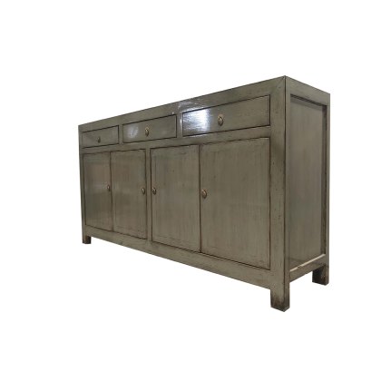 Dove Grey 3 Drawer 4 Door Cabinet