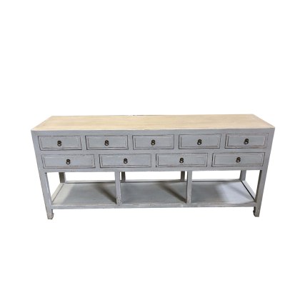 9 Drawer Console Table