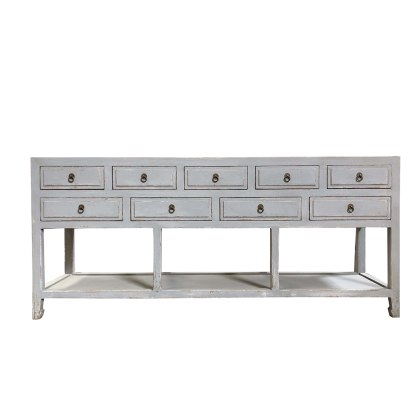 9 Drawer Console Table