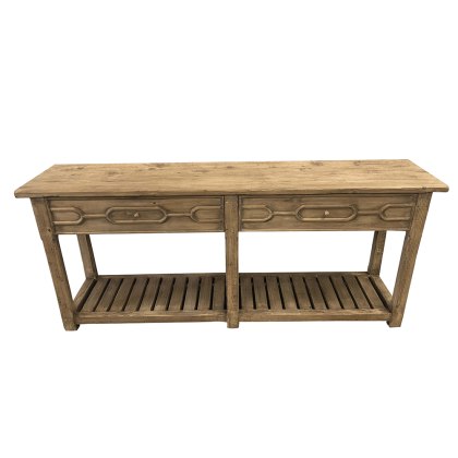 Natural 2 Drawer Table