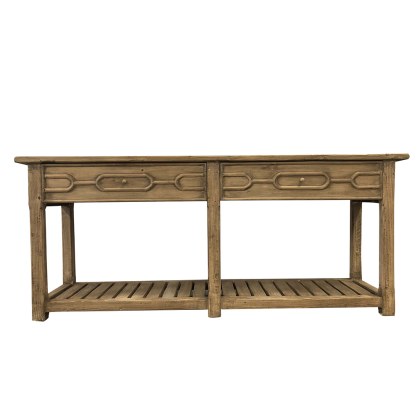 Natural 2 Drawer Table