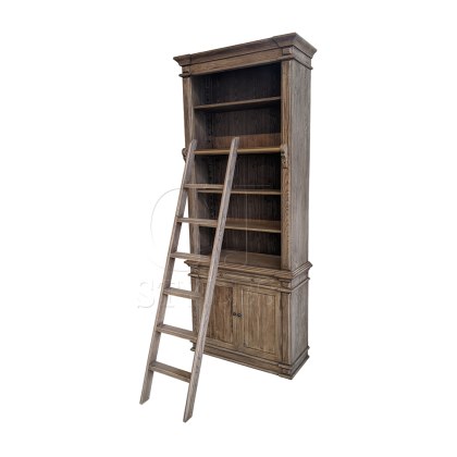 Library Bookcase With Ladder Library Bookcase With Ladder