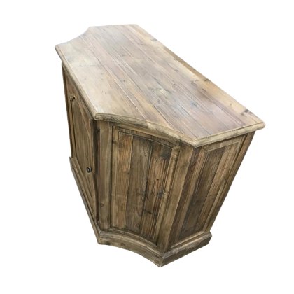 1 Door Cabinet With Curved Sides