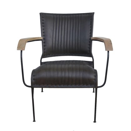 Iron & Leather Chair