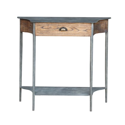 Small Metal Console With Drawer