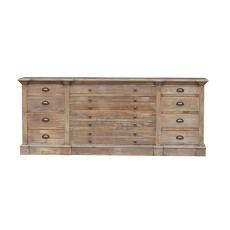 Old Pine Sideboard With Drawers