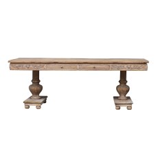 2.2m Dining Table With Carving