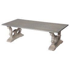 Zinc Top Coffee Table