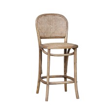 Bar Chair With Woven Back