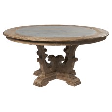 Round Zinc Top Dining Table Round Zinc Top Dining Table