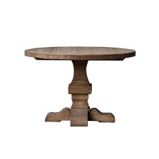 Reclaimed Oak Thick Top Round Table Reclaimed Oak Thick Top Round Table