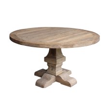 Reclaimed Oak Thick Top Round Table Reclaimed Oak Thick Top Round Table
