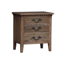 Old Elm Bedside Table