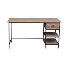 Reclaimed Oak With Iron Frame Desk