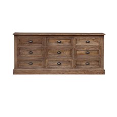 Old Elm Buffet With Drawers