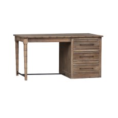 Bamboo Style Desk With Drawers