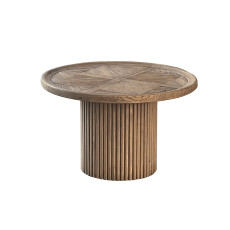 Round Coffee Table Parquet Top
