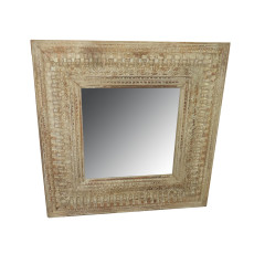 Square Mirror With Carving Square Mirror With Carving