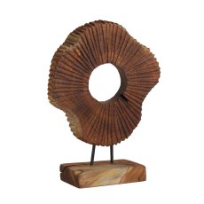 Sunny Round Wood Sculpture